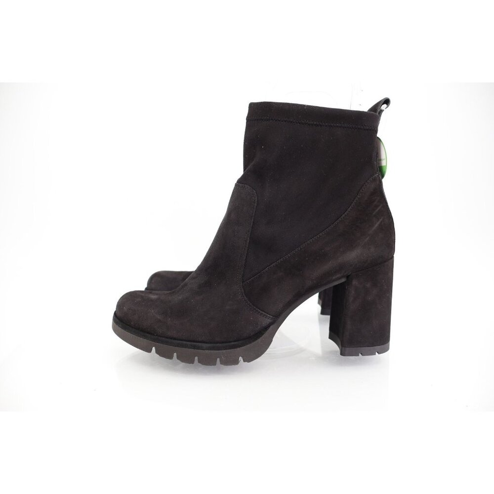 Paul Green Womens Nadia Ankle Boots Block Heel Platform Black Suede Size 10.5 - Picture 6 of 15